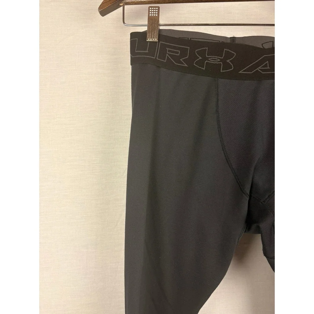 Under Armour Boys ColdGear Compression Leggings Black Tights Large‎